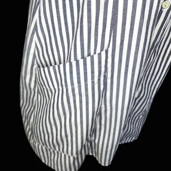 BP Striped Gray and White Dress - Large - Picture 2 of 8